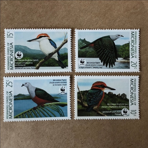 STAMPS Birds of Micronesia rare misprint! - Picture 13 of 15